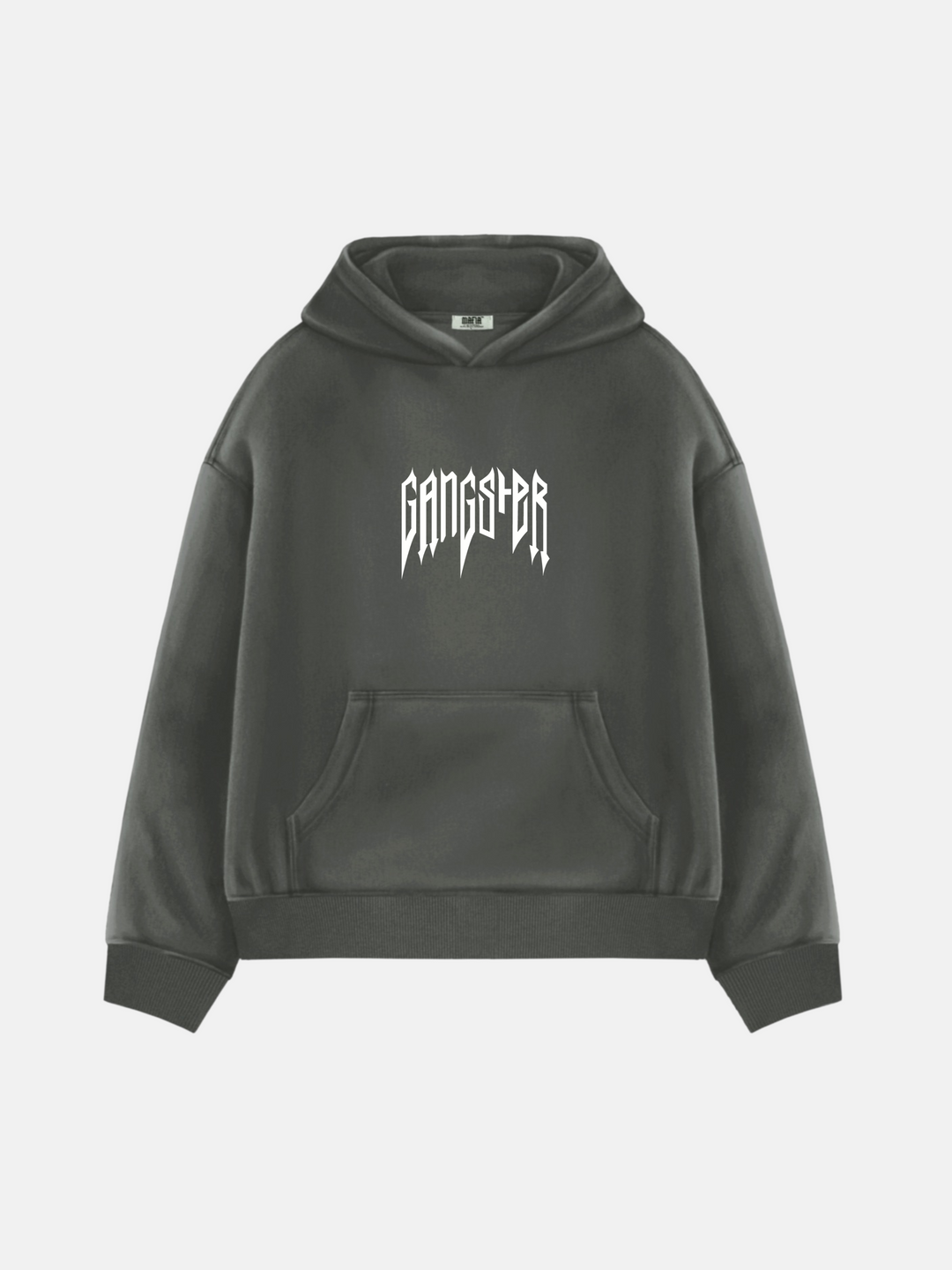 Oversize Gangster Hoodie - Antracit
