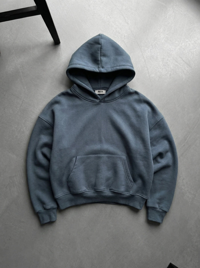 Oversize Basic Hoodie - Stormigt Väder