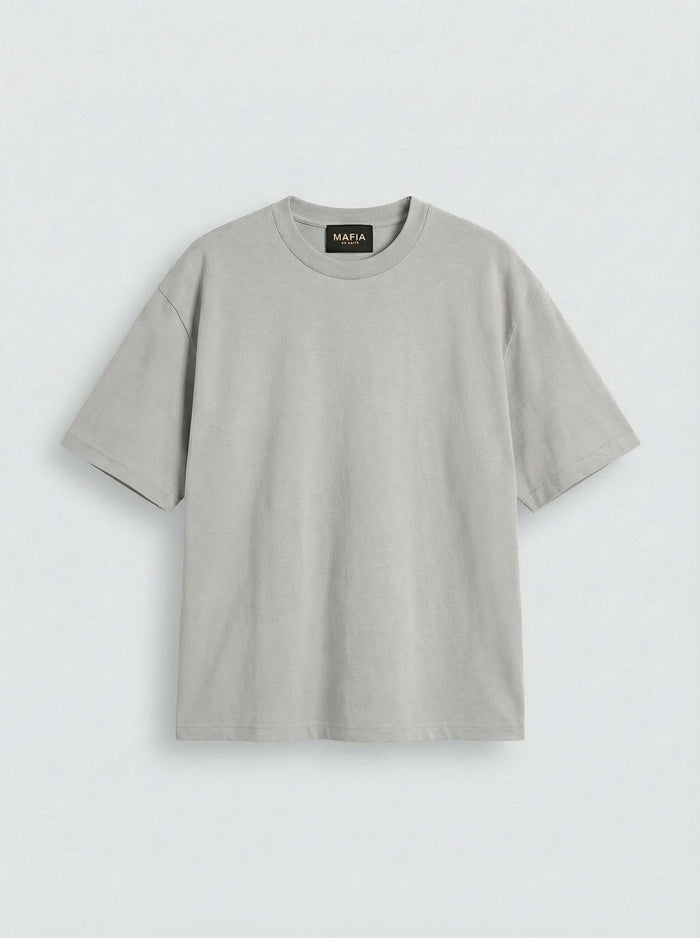 Oversize Basic T-Shirt - Grå