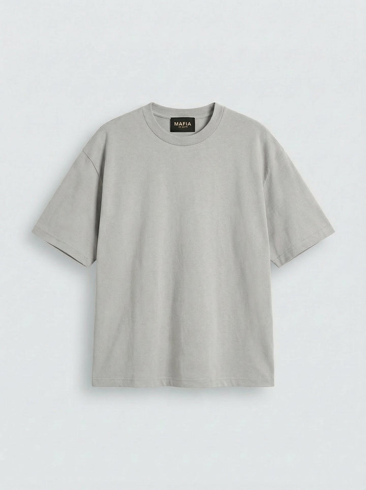 Oversize Basic T-Shirt - Grå