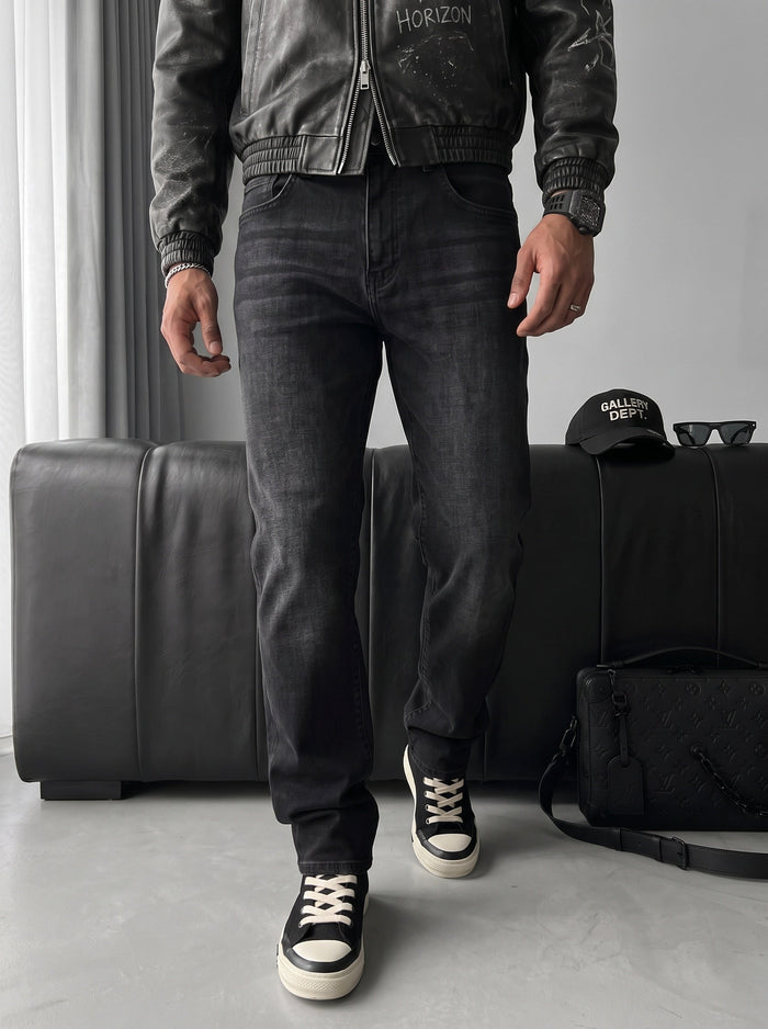 Regular Fit Jeans - Svart