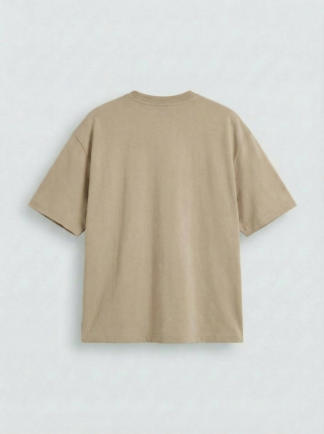 Oversize Basic T-Shirt - Beige