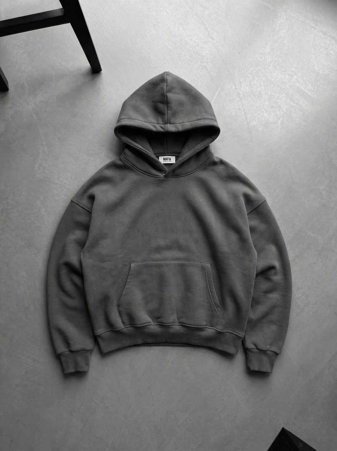 Oversize Basic Hoodie - Antracit