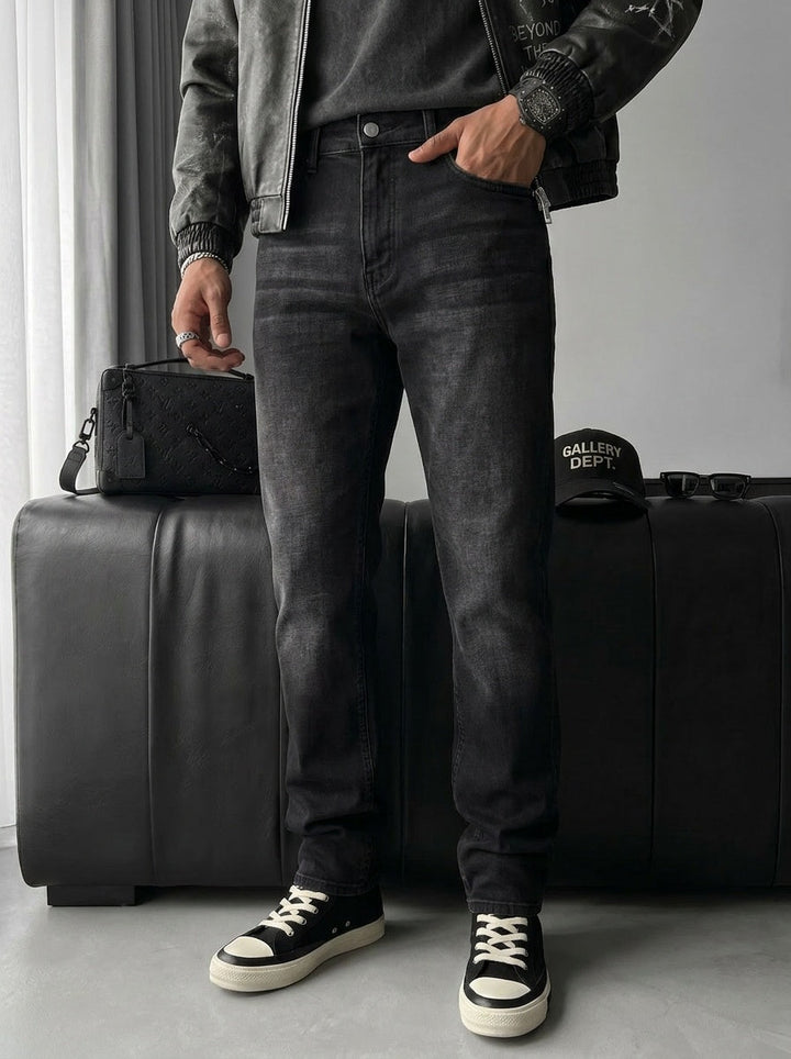Regular Fit Jeans - Svart