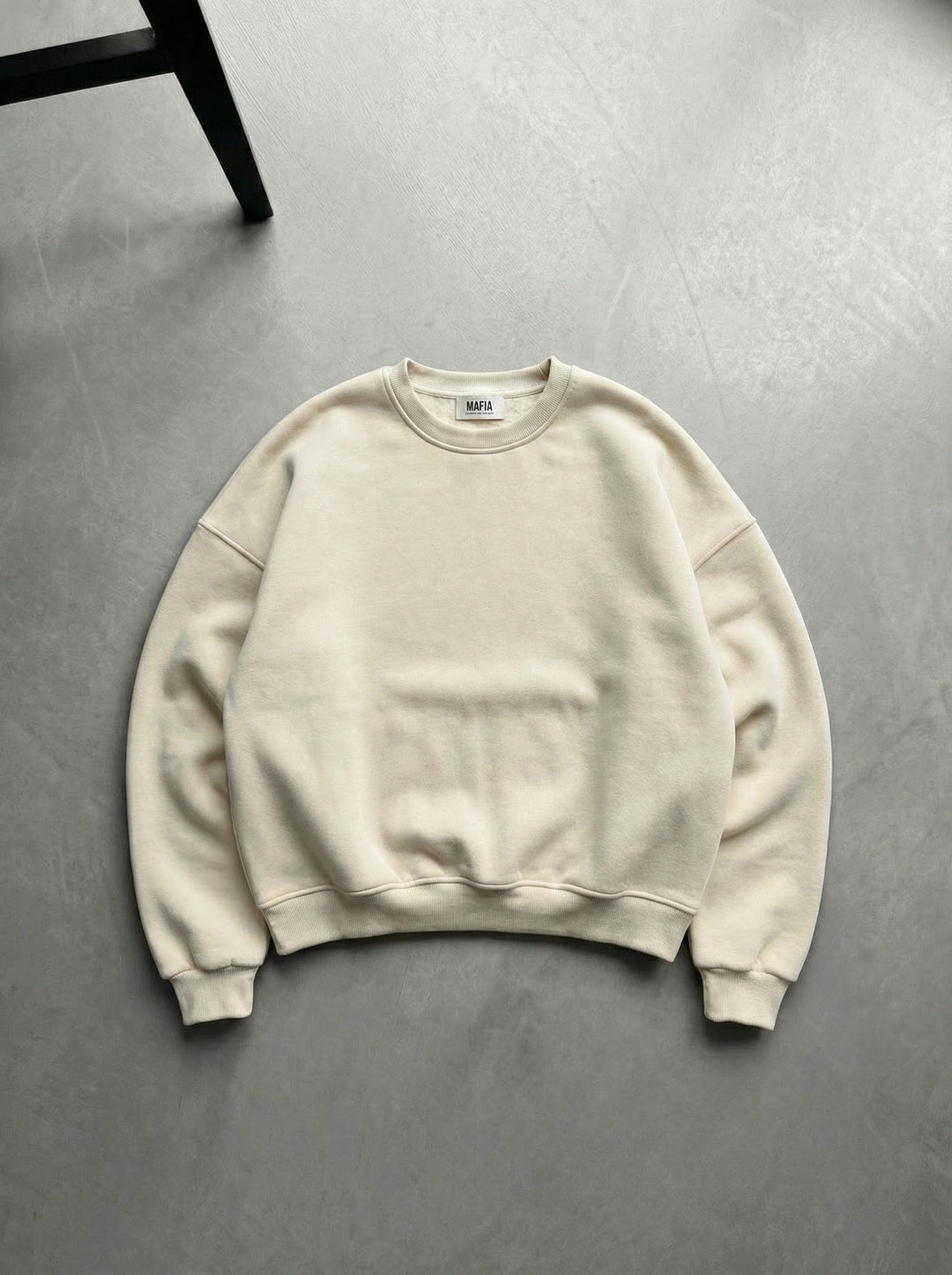 Oversize Basic Sweater - Antik Vit