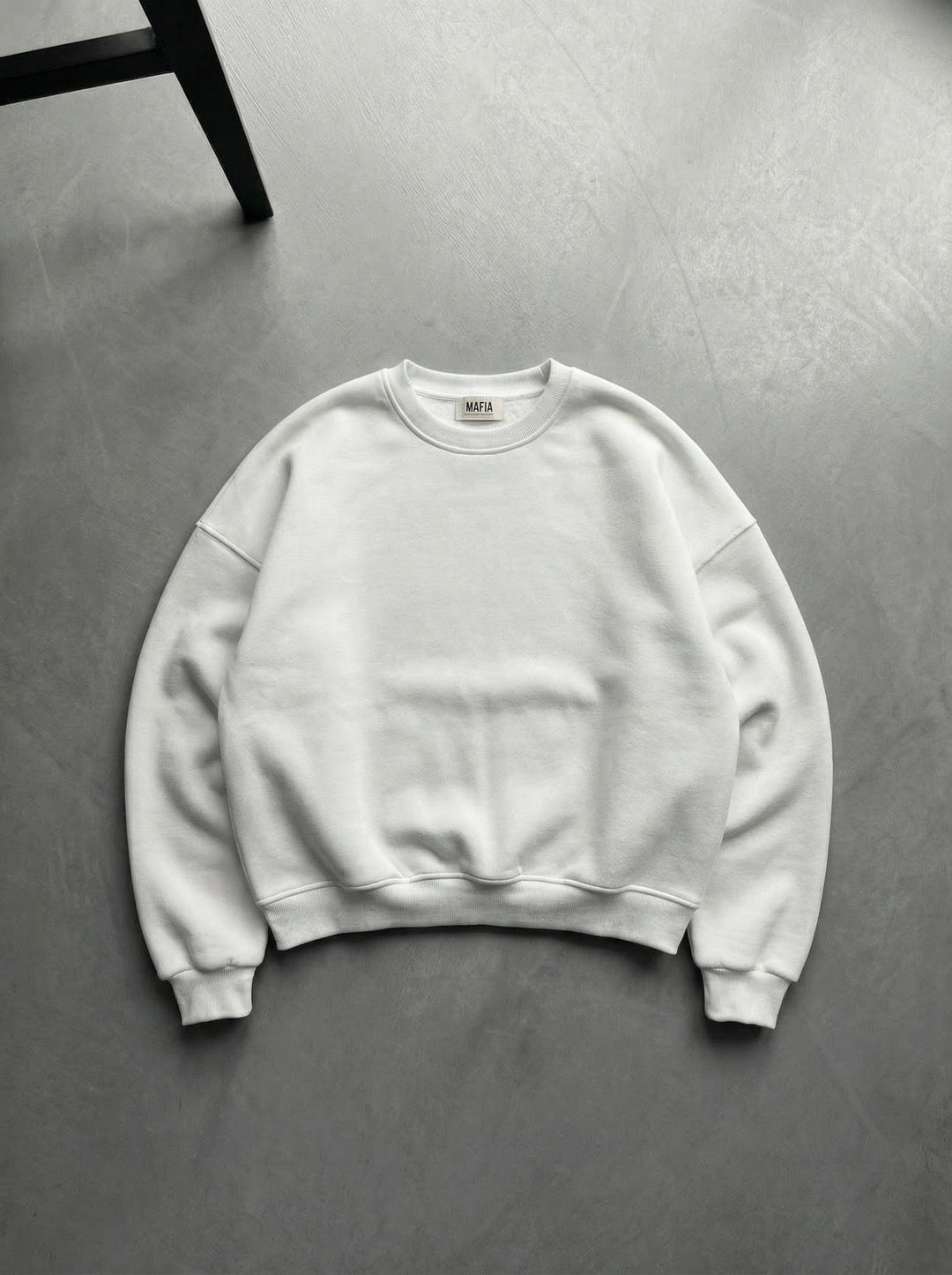 Oversized Basic Tröja - Vit