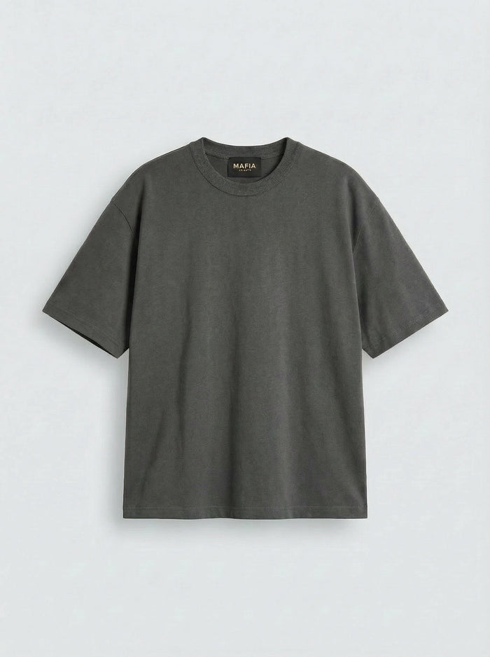 Oversize Basic T-Shirt - Antracit