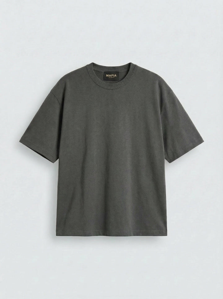 Oversize Basic T-Shirt - Antracit