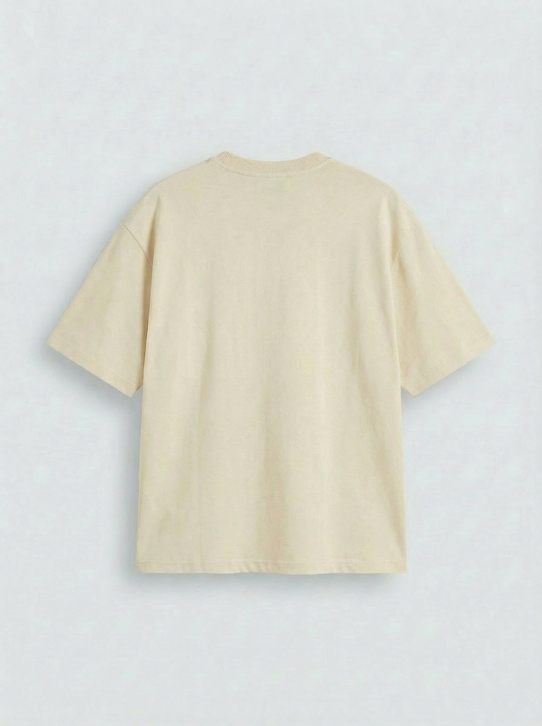 Oversize Basic T-shirt - Ljus Beige