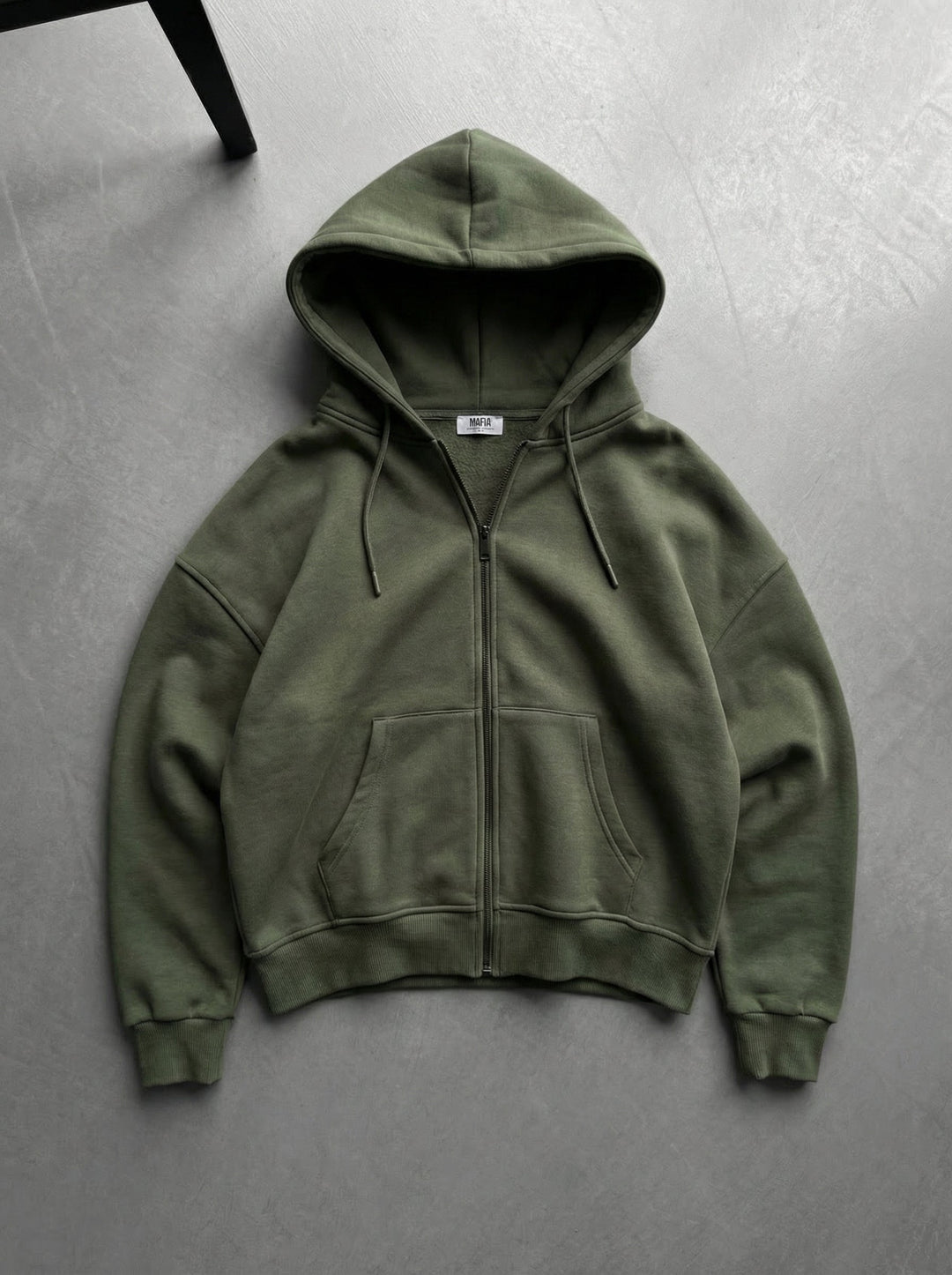 Oversize Basic Zipper Hoodie - Fyra Blad Klöver