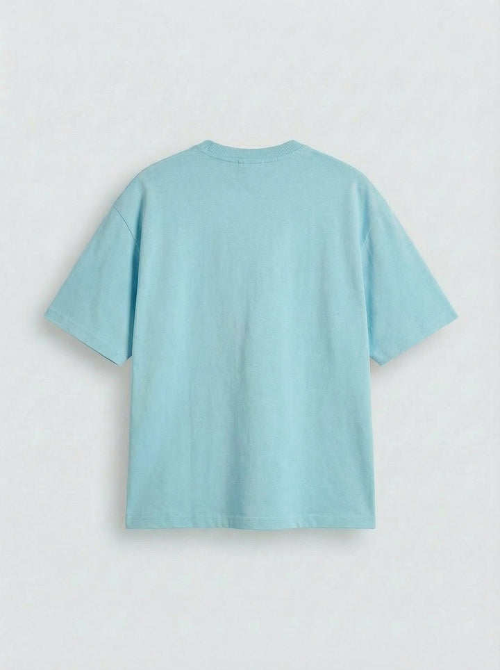 Oversize Basic T-Shirt - Babyblå