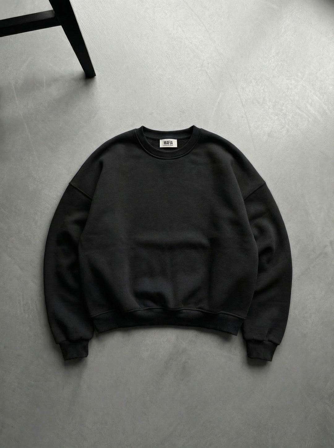 Oversize Basic Tröja - Svart