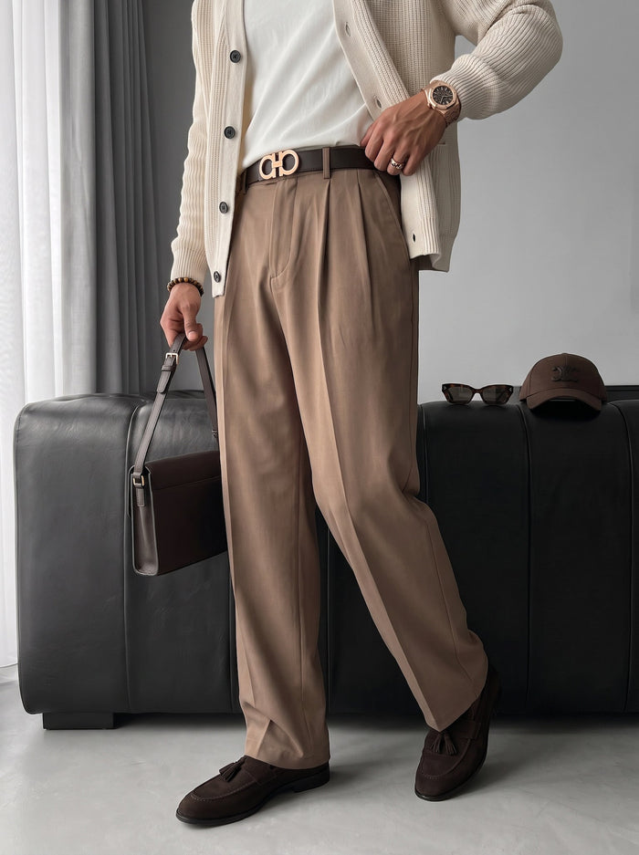 Baggy Chino Byxor - Kamel