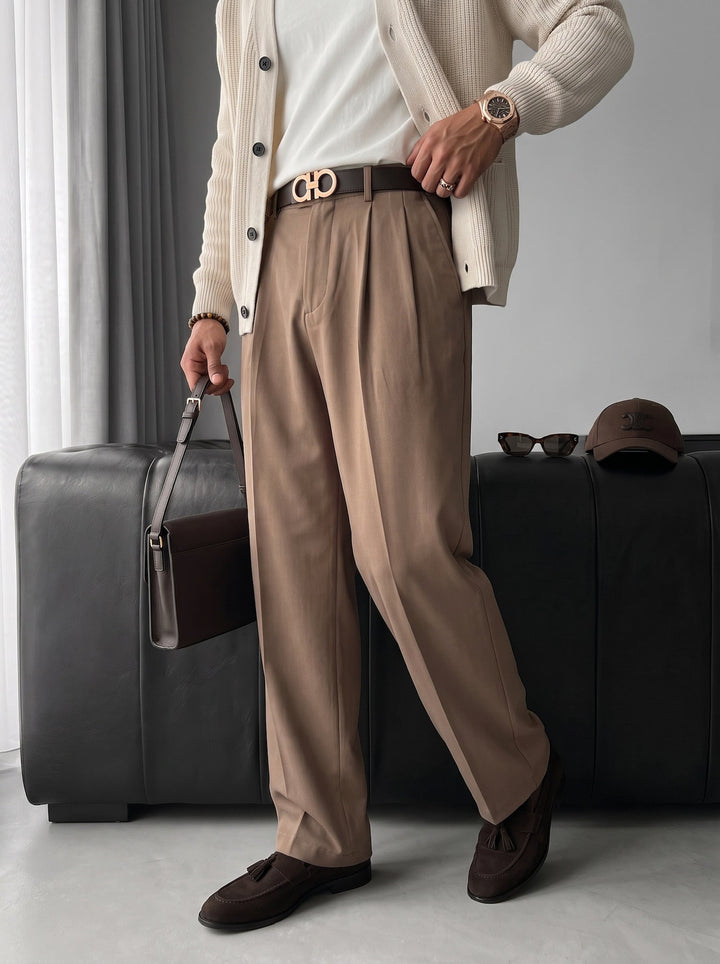 Baggy Chino Byxor - Kamel