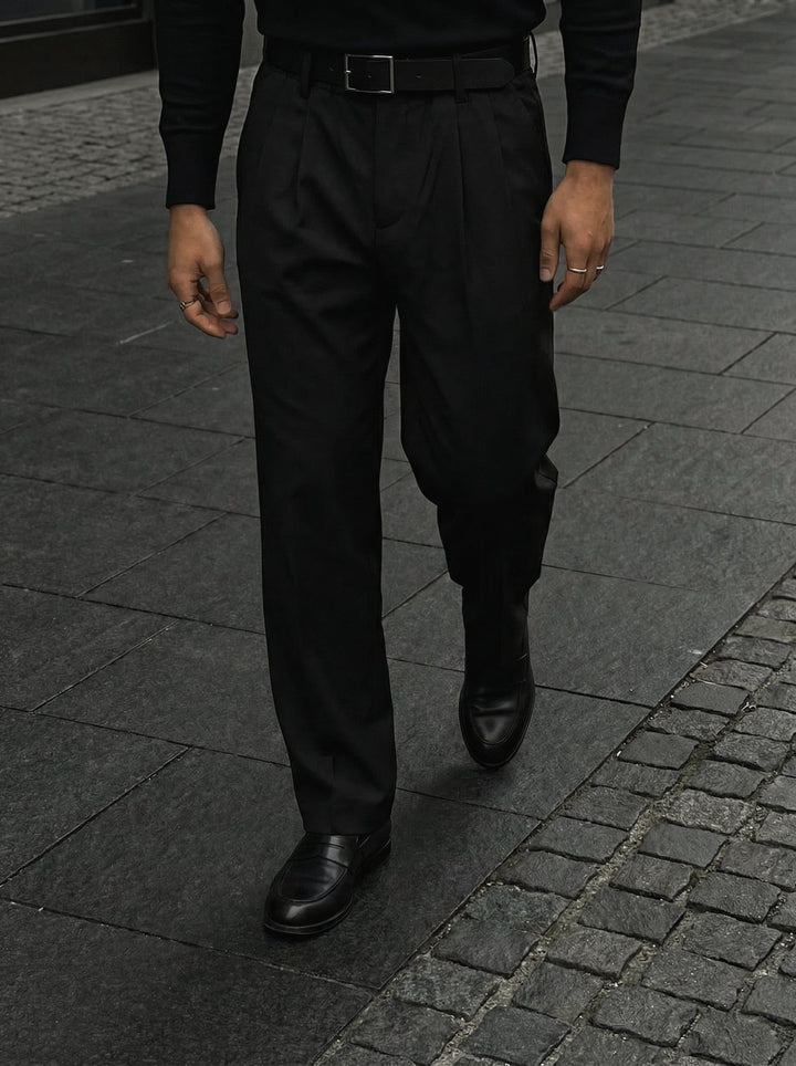 Baggy Chino Byxor - Svart